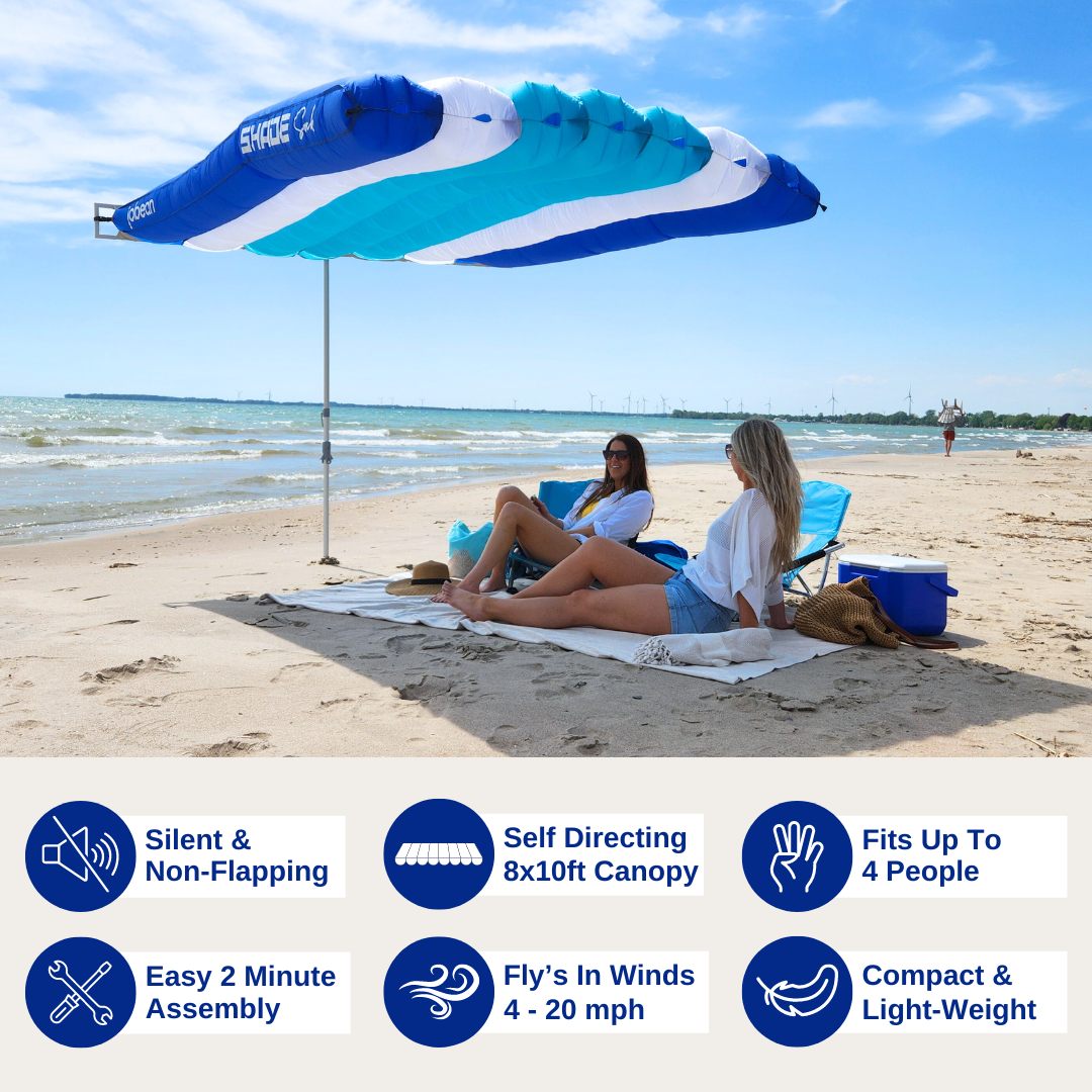 🔥 Hot Sale | ShadeSock™ Wind-Inflating Beach Shade – Portable, Silent & UV Protective